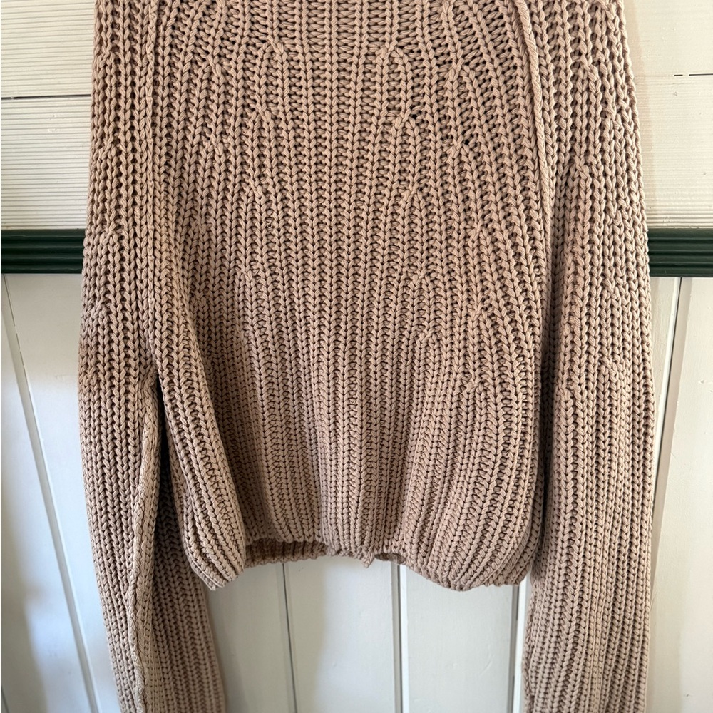 Free People sweet nothing cardi Sandcastle Knit Sweater, size M. NWOT - Picture 3 of 5